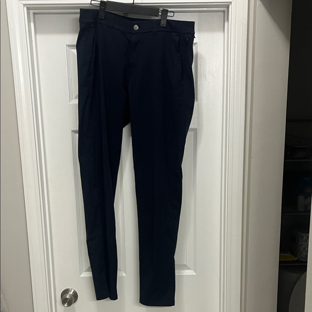 Men’s Navy Lululemon Commission Pant Slim 34x34
